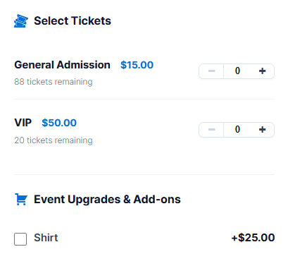 giveblocks event tickets